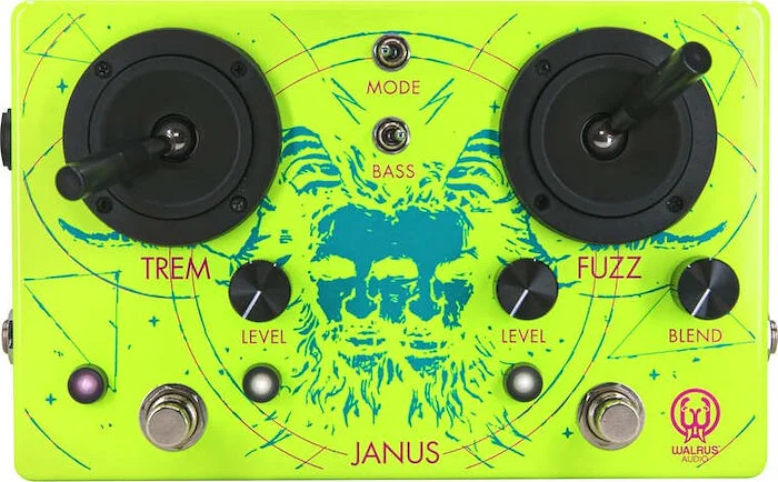 Janus Fuzz/Tremolo with Joystick Control Anniversary Edition Neon Yellow