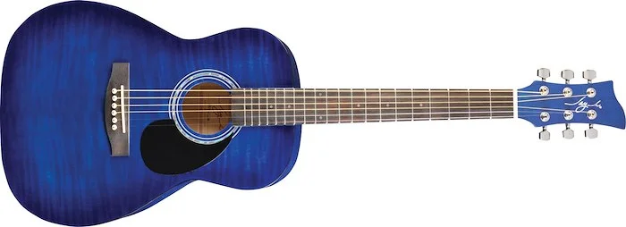 Jay Turser JJ43F Acoustic Guitar - Flamed Top Blue Burst Finish