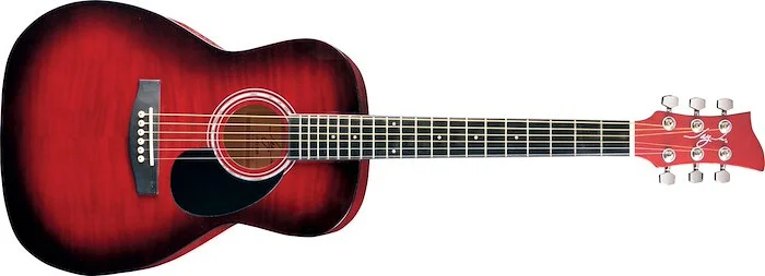 Jay Turser JJ43F Acoustic Guitar - Flamed Top Red Sunburst