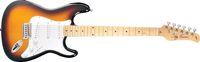 Jay Turser JT300M Double Cutaway Electric Guitar with Maple Neck - Tobacco Sunburst
