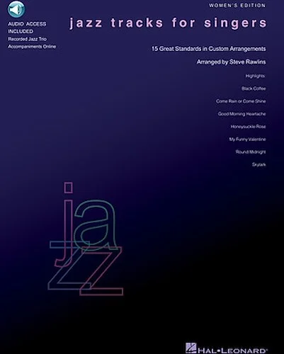 Jazz Tracks for Singers - Women's Edition - Books with Online Audio of Jazz Trio Tracks