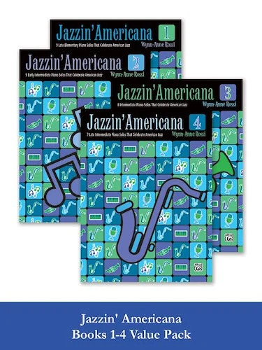Jazzin' Americana Books 1-4 (Value Pack): Piano Solos That Celebrate American Jazz
