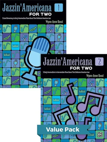 Jazzin' Americana for Two Books 1-2 (Value Pack): Piano Duets That Celebrate American Jazz