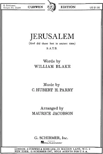 Jerusalem And Did Those Feet In Ancient Time Key Of F