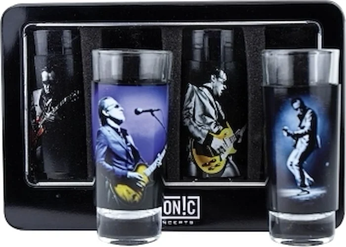 Joe Bonamassa 4-Piece Shot Glass Set - Lithos Collection 1 & 2