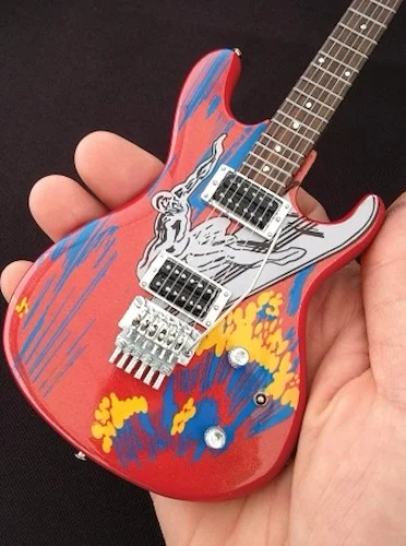 Joe Satriani Silver Surfer Model - Miniature Guitar Replica Collectible