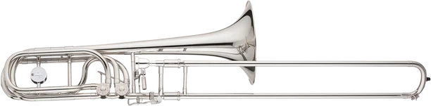 John Packer JP333 Rath Bb/F/Gb Bass Trombone Silverplate