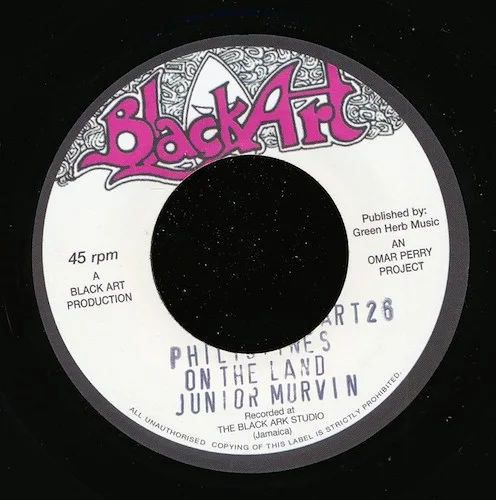 Jr. Murvin - Philistines On The Land  /  The Upsetters - Bingo Kid (rhythm: "Jr. Murvin - Police And Thieves") (UK press)