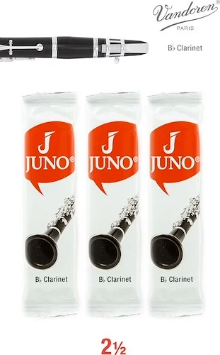 JUNO JCR0125/3 Bb Clarinet #2.5. (3 Reed Card)