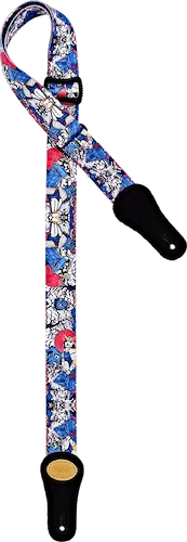 Keiki® Designer Series Nylon Adjustable Ukulele Strap with Leather Ends