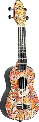 Keiki® K2 Series Soprano Ukulele Pack - Includes: Tuner, Picks, Strap & Tote Bag