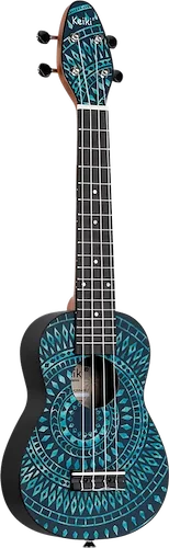 Keiki® K2 Series Super Scale Concert-Soprano Ukulele Pack - Includes: Tuner, Picks, Strap & Tote Bag