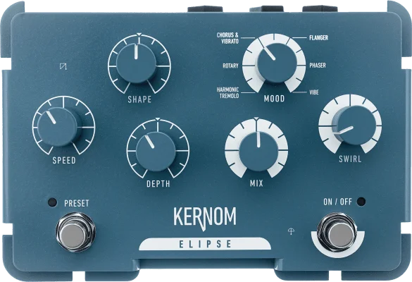 Kernom ELIPSE - Multi Modulation Pedal with Analog warmth and MIDI controls