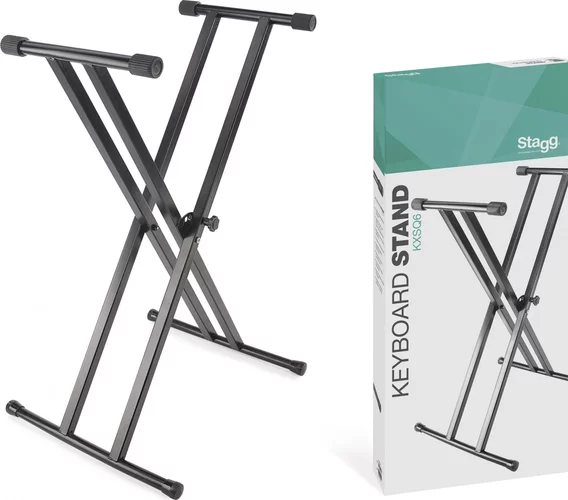 Double Braced X-Style Keyboard Stand - Welded Image
