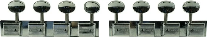 Kluson 4 On A Plate Deluxe Series Tuning Machines For Lap Steel Guitar Chrome
