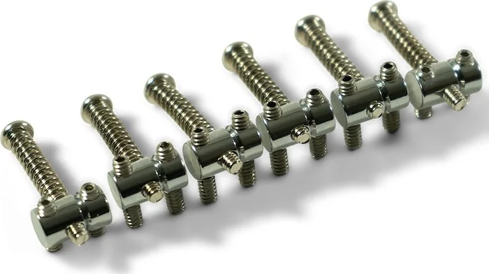 Kluson®; Brass 6 Saddle Set For Fender®; Telecaster®; Chrome