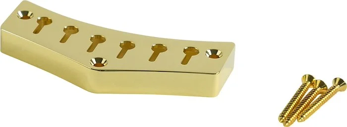 Kluson JG Custom Top Mount Tailpiece Brass Gold