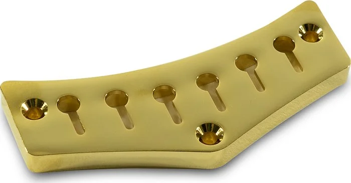 Kluson JG Custom Top Mount Tailpiece Short Brass Gold