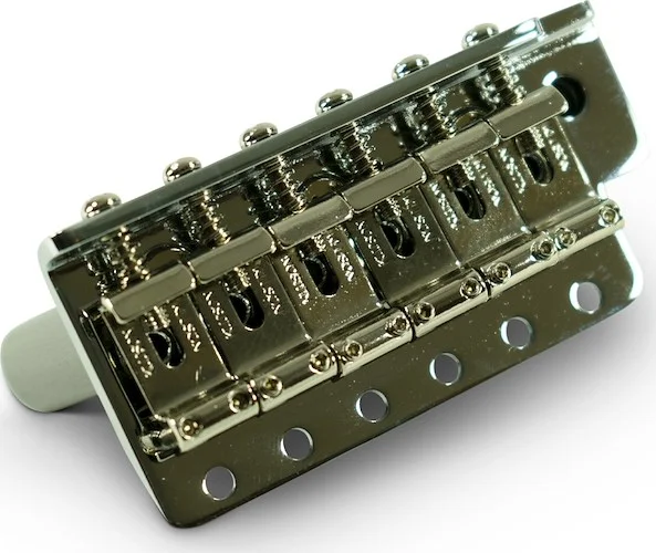 Kluson Left Hand Vintage Steel Block Tremolo Bridge Chrome With Nickel Saddles