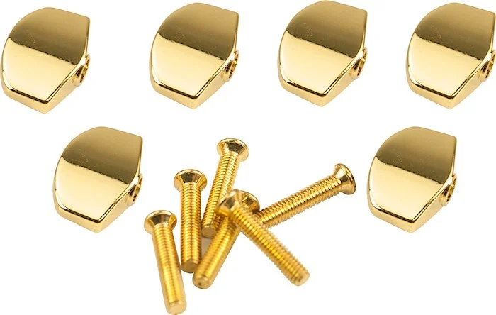 Kluson Replacement Button Set For Contemporary Diecast Series Tuning Machines Large Traditional Gold