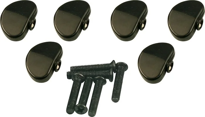 Kluson Replacement Button Set For Contemporary Diecast Series Tuning Machines Kidneybean Black