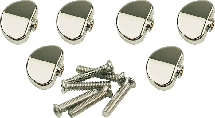 Kluson Replacement Button Set For Contemporary Diecast Series Tuning Machines Kidneybean Chrome