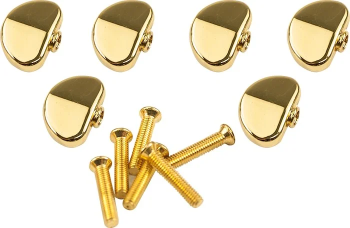 Kluson Replacement Button Set For Contemporary Diecast Series Tuning Machines Kidneybean Gold