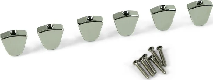 Kluson Replacement Button Set For Revolution Series Tuning Machines Metal Keystone Chrome