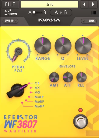  Kuassa Efektor WF3607 Wah Filte (Download) <br>Wah / Filter FX Engine