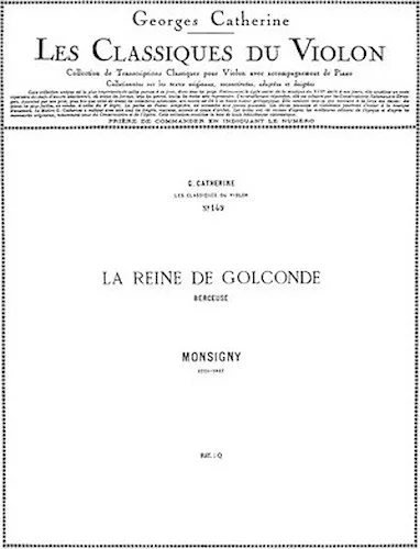 La Reine De Golconde - Classiques No. 149: for Violin and Piano