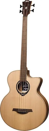Lag Guitars Hyvibe 10 Acoustic Bass Cutaway Satin
