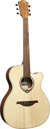 Lag Guitars Tramontane 70 Auditorium Cutaway Acoustic-Electric