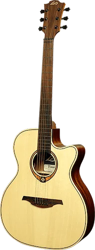 LAG T88ACE Tramontane Auditorium Cutaway Acoustic-Electric Guitar