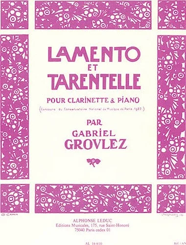 Lamento et Tarentelle