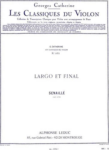 Largo Et Final (classiques No.372) (violin & Piano)