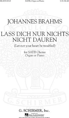 Lass Dich Nur Nichts Nicht Dauren Let Not You Heart Be Troubled   Organ