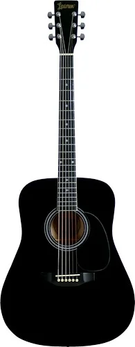 Lauren LA125BK Dreadnought Acoustic Guitar. Black