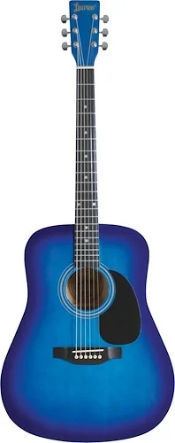 Lauren LA125BL Dreadnought Acoustic Guitar. Blue