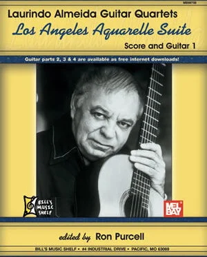 Laurindo Almeida Guitar Quartets:<br>Los Angeles Aquarelle Suite, Score and Guitar 1