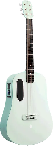 Lava Music Blue Lava 36" Electric Acoustic SmartGuitar w/ Airflow Bag Aqua/ Mint Green