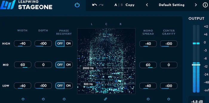 Leapwing StageOne (Download)<br>Width & Depth plugin