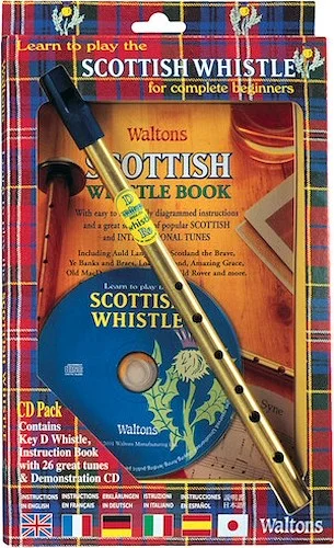 Learn to Play the Scottish Penny Whistle for Complete Beginners - CD Pack (including key of D whistle, instruction book, and demonstration CD)
