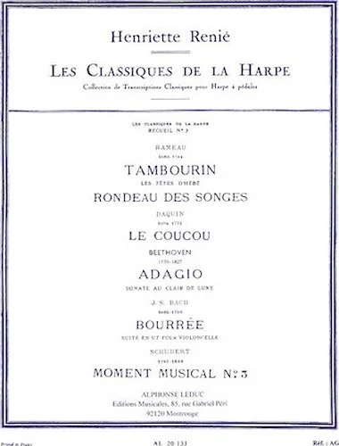 Les Classiques de la Harpe - Volume 3