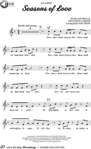 Let's All Sing Broadway - Collection of Favorites for Young Voices