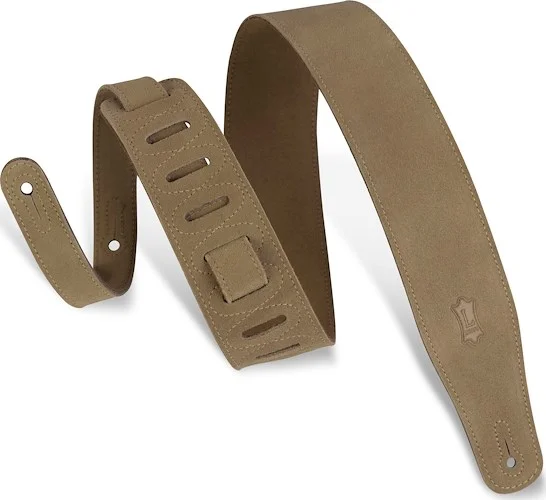 Levy's 2 1/2" wide sand suede guitar strap.