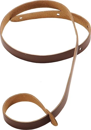 Levy's 3/4" wide brown genuine leather mandolin strap.