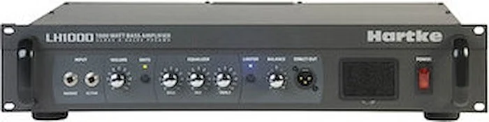 LH1000 Bass Amplifier - Tube (12AX7) Preamp, Bass and Treble Shelving with peak Mid-Range 2x500 watt Bass Head