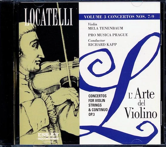 Locatelli - L'arte Del Violino Volume 3 Concertos Nos. 7-9, Mela Tenenbaum, Richard Kapp