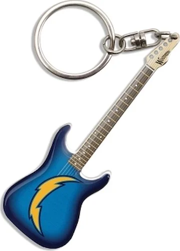 Los Angeles Chargers Electric Guitar Keychain