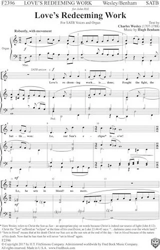 Love's Redeeming Work Is Done